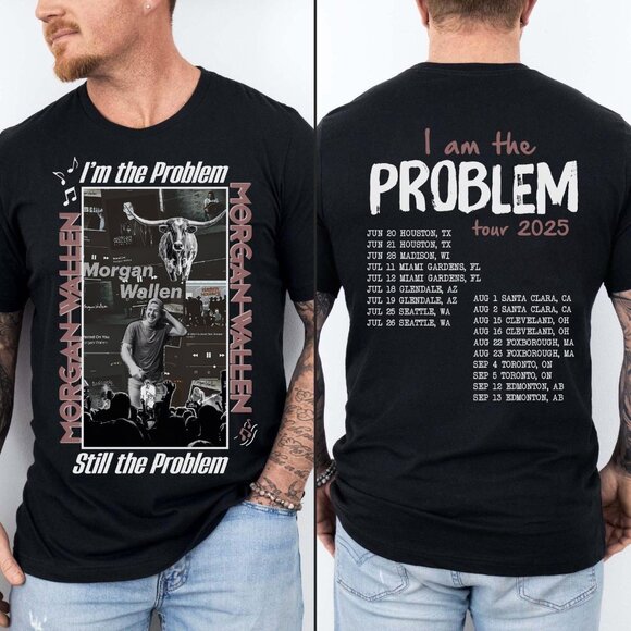 Morgan Wallen I'm The Problem Tour 2025 Shirt – Retro Country Music Tee Vintage - Picture 1 of 5